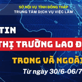 BẢN TIN THỊ TRƯỜNG LAO ĐỘNG TRONG VÀ NGOÀI NƯỚC (Từ ngày 30/6-06/7/2025)